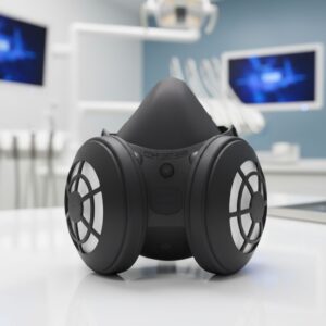 Comfort-Air®Nx BLACK Elastomeric Rubber Half Mask W/O An Exhalation Valve- N95 Filters
