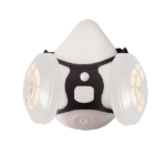 Comfort-Air NxMD, elastomeric rubber half mask without an exhalation valve, complete with N95 filters, white.