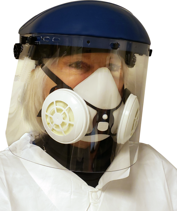 COMFORT-AIR®NxMD WHITE ELASTOMERIC RUBBER HALF MASK W/O EXHALATION VALVE WITH N95 FILTERS - Image 4