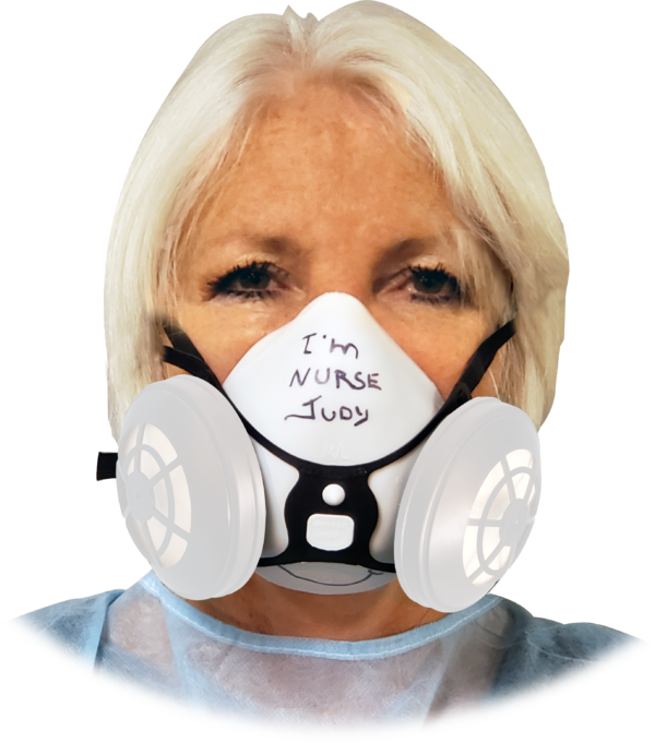 COMFORT-AIR®NxMD WHITE ELASTOMERIC RUBBER HALF MASK W/O EXHALATION VALVE WITH N95 FILTERS - Image 3