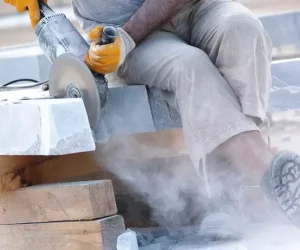 Respiratory protection against silica dust