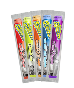 Sqwincher sqweeze freezer pops.