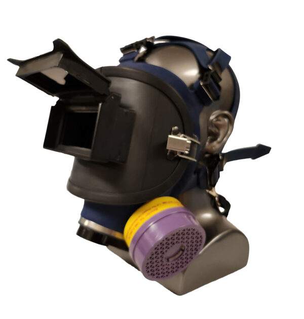 COMFORT-AIR® SERIES 130M FULL FACEPIECE ASSEMBLY - WITH OV/AG/P100 CARTRIDGES & WELDING SHIELD ADAPTER - Image 3