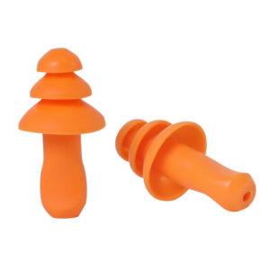 SEALTEC TipGrip™ Orange TPR Triple-Flange Reusable Earplug, NRR 26dB, CSA Class AL W/O Cord. (200 pair/Box, 10 Boxes/case, 2000 pair/case), Sold by the box.
