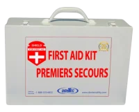 first aid boxes and bags