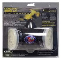 Comfort-Air Series 400 - Reusable Respirator with OV/N95 filters in clamshell.